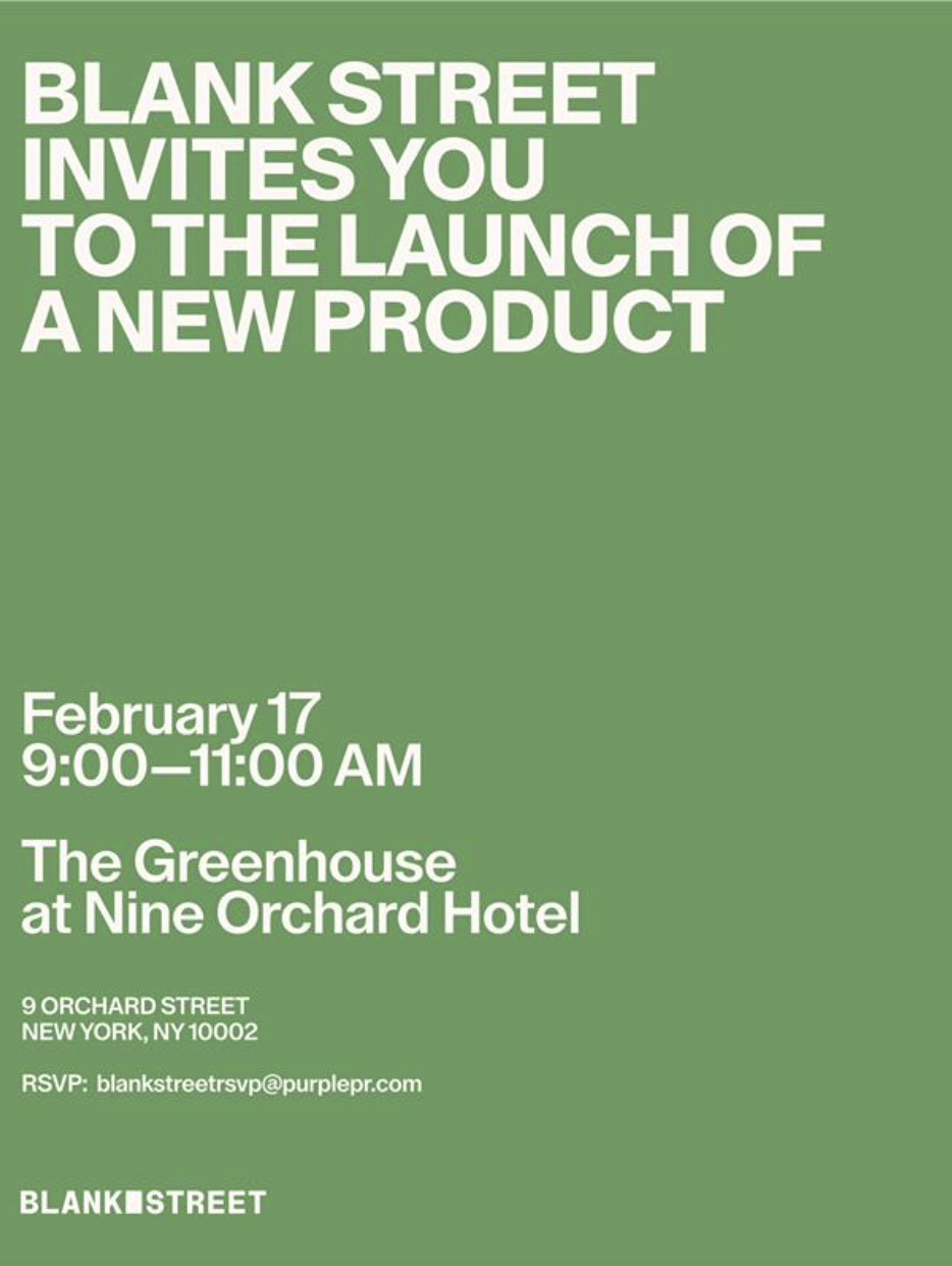 Launch event invitation