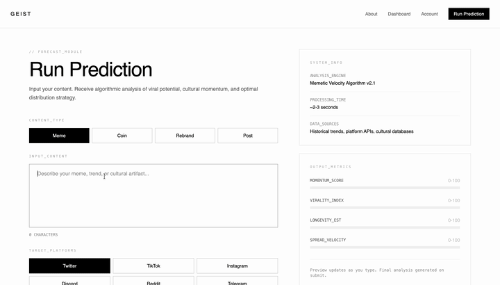 GEIST interface