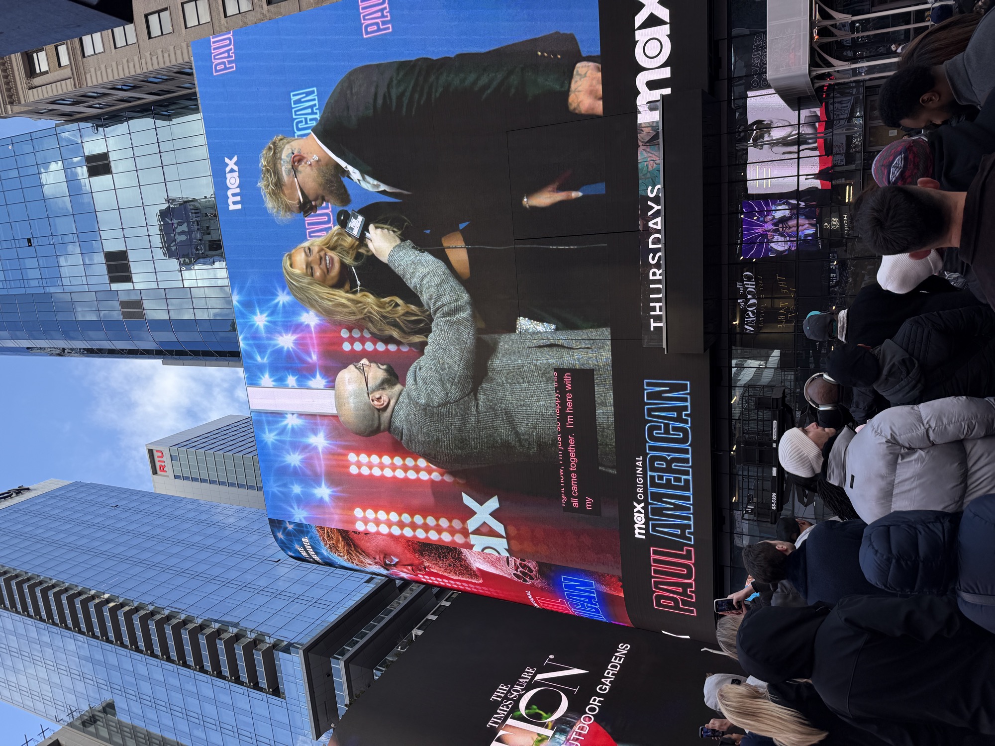 Paul American Times Square billboard