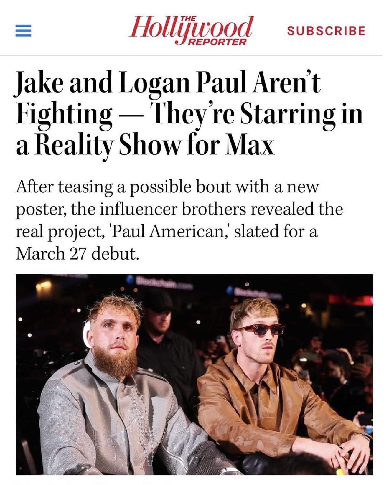 Paul American — The Hollywood Reporter