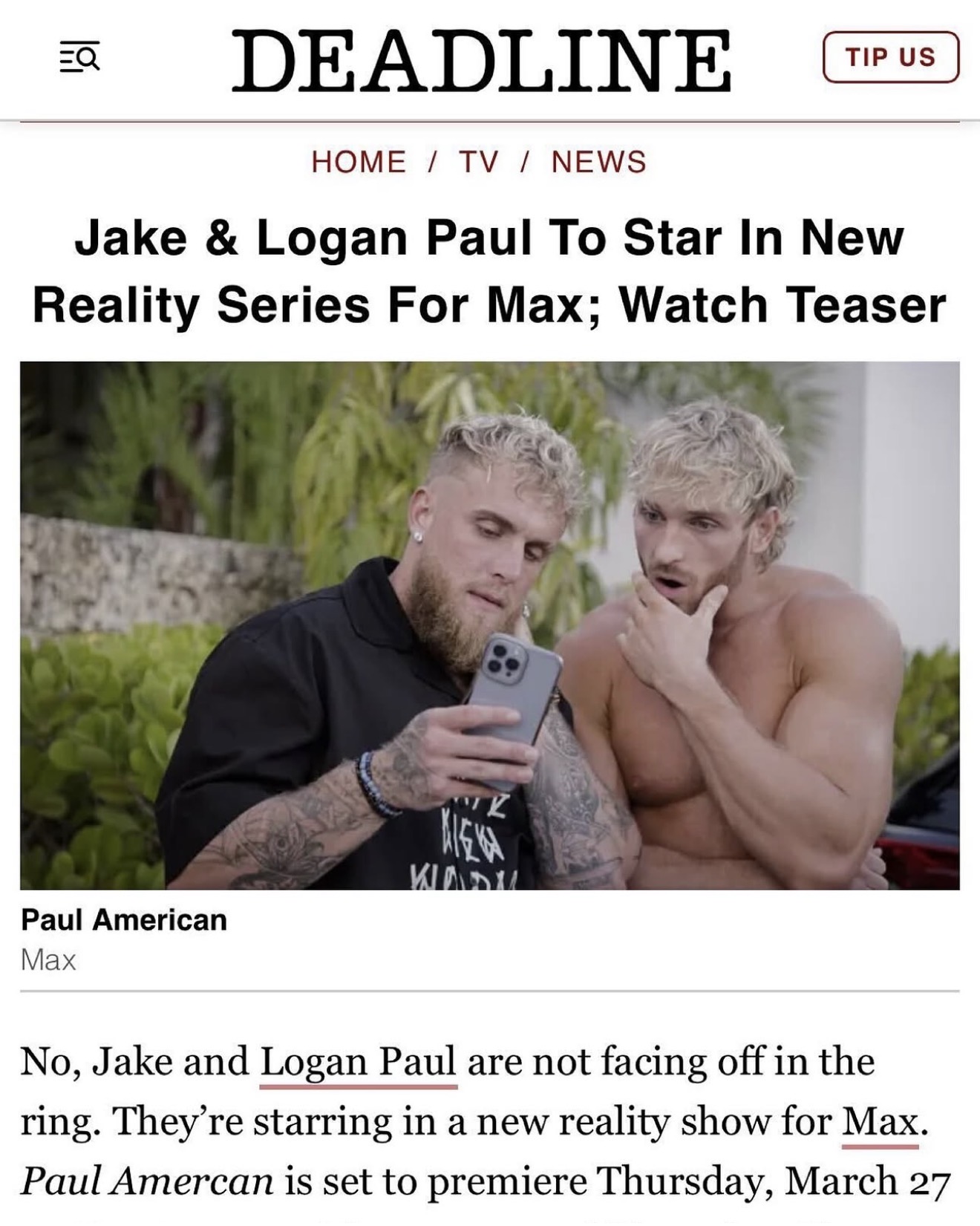 Paul American — Deadline