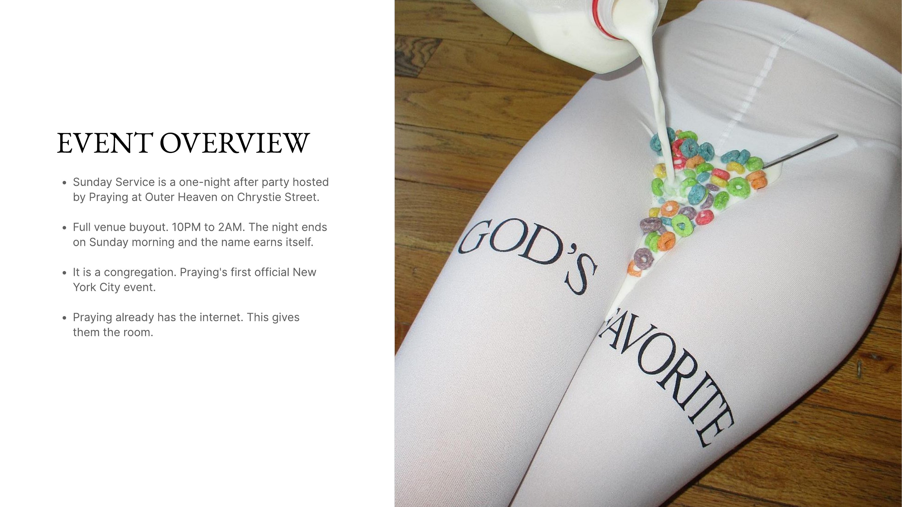 Sunday Service deck — slide 2