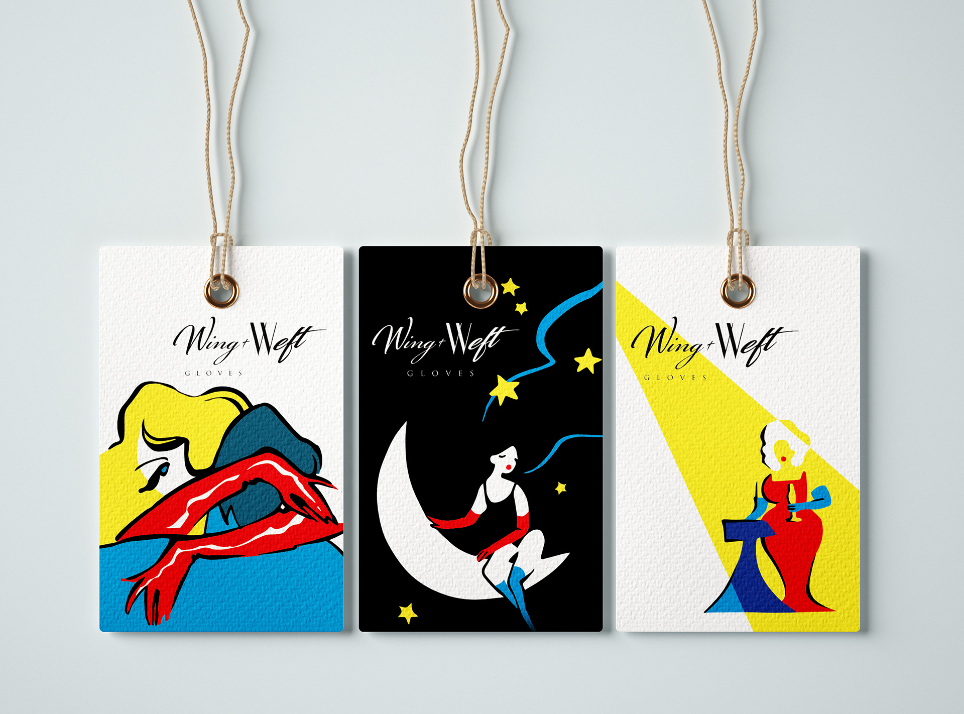 Wing + Weft hang tags